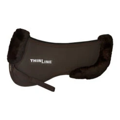 ThinLine Trifecta Half Pad With Sheepskin Rolls -Marys Tack and Feed Store trifecta with rolls half pad brown side 7416 DB thinline 21505.1626814679