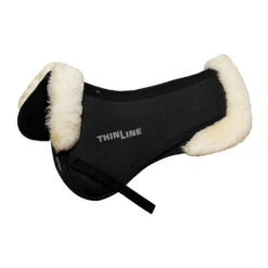 ThinLine Trifecta Half Pad With Sheepskin Rolls -Marys Tack and Feed Store trifecta with rolls half pad natural side 7416 thinline 26336.1626814667