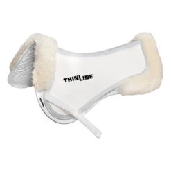 ThinLine Trifecta Half Pad With Sheepskin Rolls -Marys Tack and Feed Store trifecta with rolls half pad white 7416 thinline 71293.1626814670
