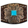Circle Y Turquoise Round Up Futurity Brow Headstall -Marys Tack and Feed Store turquoise round up concho 1025 circle y 84085.1686171016