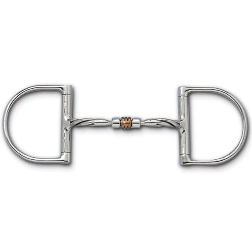 Myler Twisted Copper Roller Comfort Snaffle Dee - MB 03T - Level 1 3 Myler Twisted Copper Roller Comfort Snaffle Dee - MB 03T - Level 1