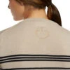 Cavalleria Toscana Merino V-Neck Sweater -Marys Tack and Feed Store v neck sweater off white back detail MAD113 LA035 1004 cavalleria toscana 52971.1650668181