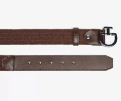 Cavalleria Toscana Velvet Stretch Belt -Marys Tack and Feed Store velvet stretch belt dark choc ends CIN116 VE002 4C00 CT 18192.1712845013