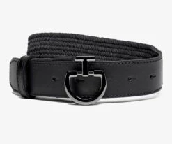 Cavalleria Toscana Velvet Stretch Belt -Marys Tack and Feed Store velvet stretch belt drk grey black CIN116 VE002 8999 1 CT 52753.1711640436