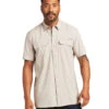 Men's Ariat VentTEK Outbound Fitted Shirt 2 Men's Ariat VentTEK Outbound Fitted Shirt -Marys Tack and Feed Store venttek outbound fitted SS shirt dunescape front 10039576 ariat 13778.1653243925