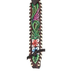 Circle Y Vibrant Garden Brow Headstall -Marys Tack and Feed Store vibrant flower brow hs multicolor side 1001 10 SC circle y 34531.1613175275