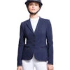 Samshield Victorine Satin Show Jacket -Marys Tack and Feed Store victorine satin jacket navy front 3059 samshield 96381.1638827316