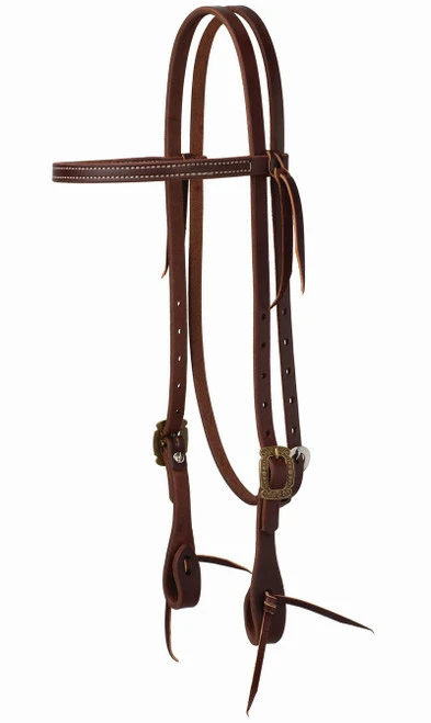 Weaver Leather Weaver Vintage Bar Brow Headstall 3 Weaver Leather Weaver Vintage Bar Brow Headstall