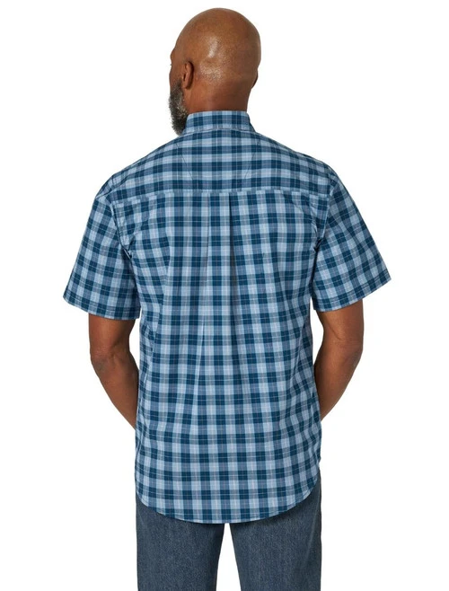 Men's Wrangler WR Plaid Shirt Short Sleeve 4 Men's Wrangler WR Plaid Shirt Short Sleeve - Image 2