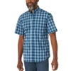 Men's Wrangler WR Plaid Shirt Short Sleeve -Marys Tack and Feed Store wr plaid shirt ss multi blue front 112314782 wrangler 76917.1654121032
